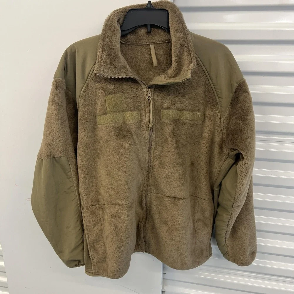 Peckham Polartec Jacket Mens M‎ Brown Fleece Cold Weather GEN III Military USA